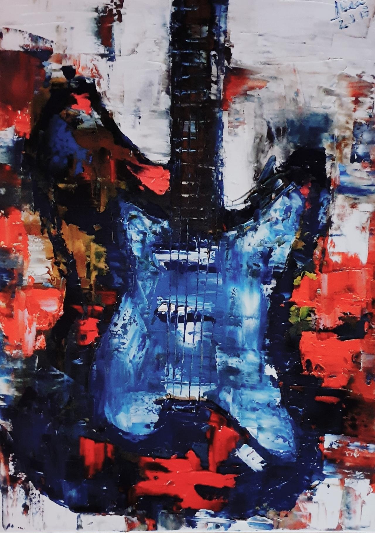 ArteDiAlina.com painting: my baby's blue